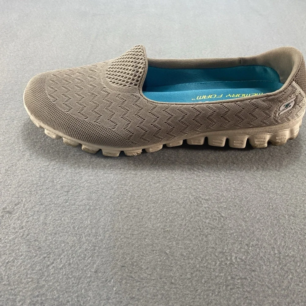 Skechers Womens Slip on Memory‎ Foam Gray Mesh 10M